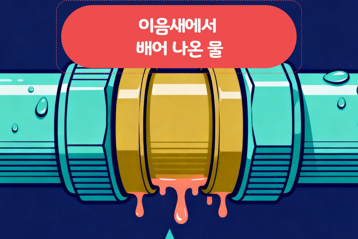 보일러 자체 누수 흔적 — 바닥 물때·녹